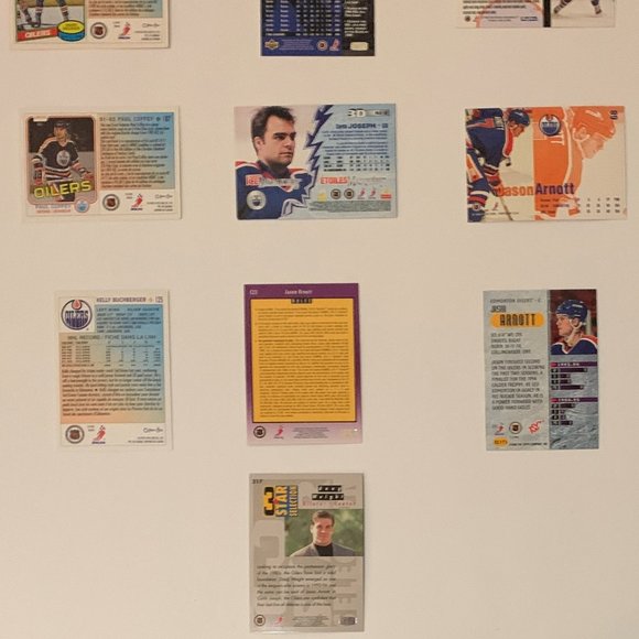 Edmonton Oilers Vintage NHL Hockey Cards - Lot of 19 w/ Coffey, Messier, Arnott+ - Picture 7 of 7